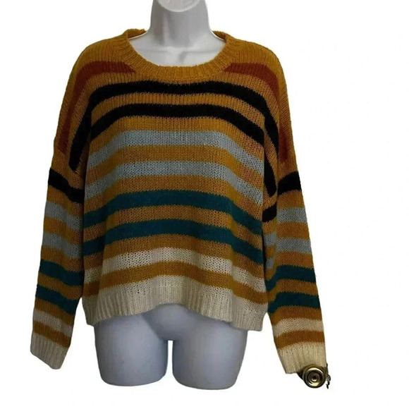 Luna Ivy Sweaters - Luna Ivy striped sweater women's size M/L multi-colored